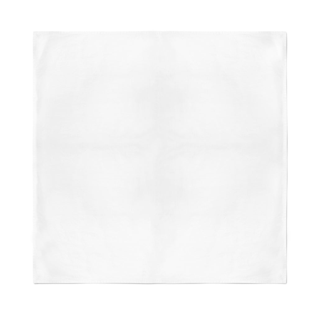 Actual solid white square bandana